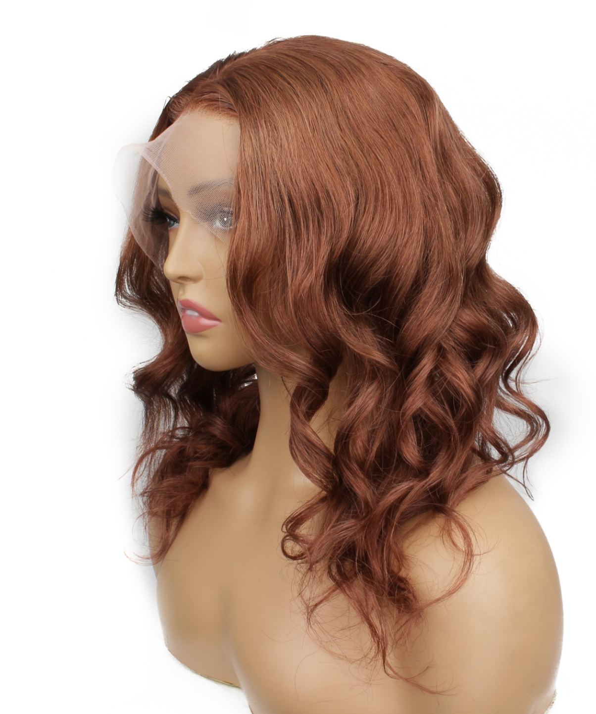 Peluca Completa de Encaje (Full Lace Wig) - 12 Pulgadas, Color 33#