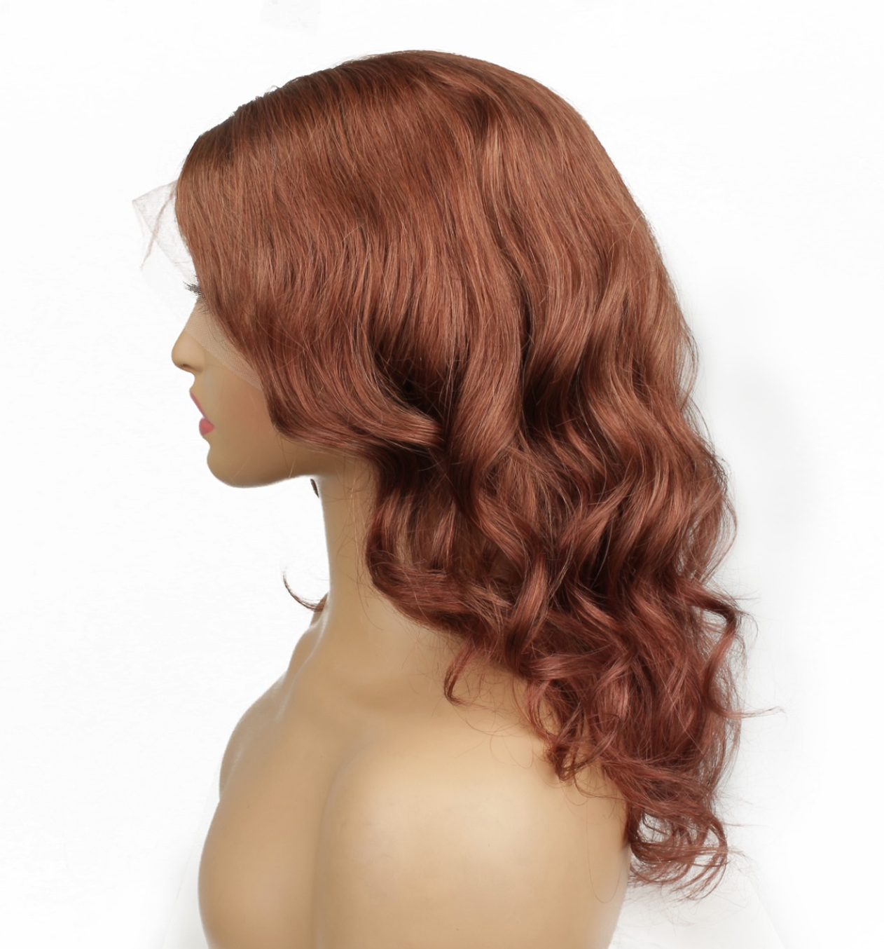 Peluca Completa de Encaje (Full Lace Wig) - 12 Pulgadas, Color 33#