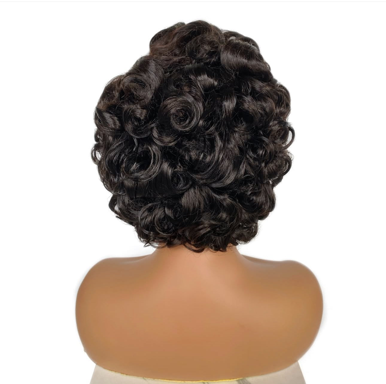 Peluca Pixie Bob 13x6 con Encaje Transparente NTR, Color Natural, Estilo Chic y Moderno